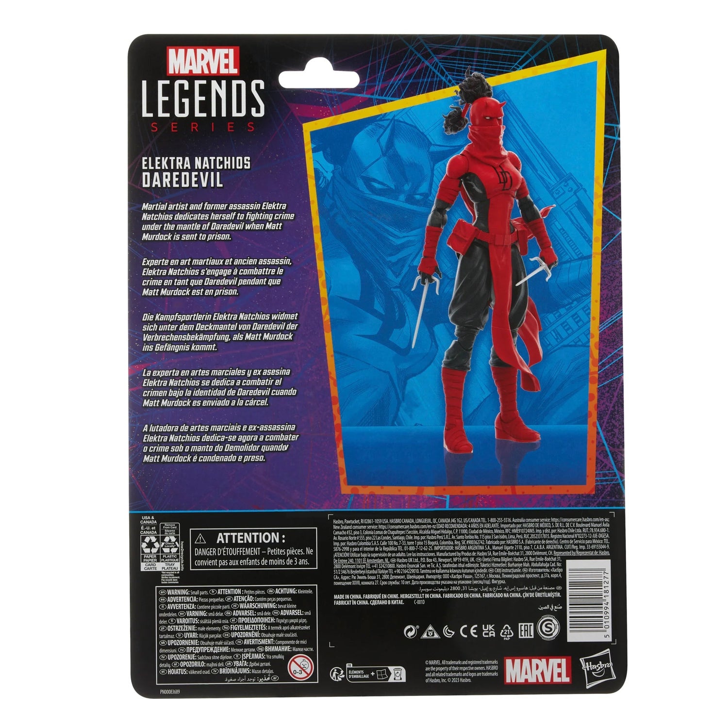 Spider-Man Retro Marvel Legends Elektra Natchios Daredevil Hasbro